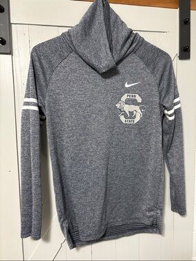 Nike Womens Penn State Funnel Neck Long Sleeve Shirt Sz. XS